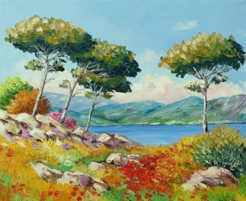 Paisajes Painting - PLS51 impresionismo paisajes jardin